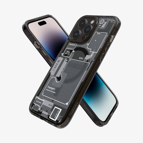 ACS05539 - iPhone 14 Pro Max Case Ultra Hybrid Zero One (MagFit) showing the back